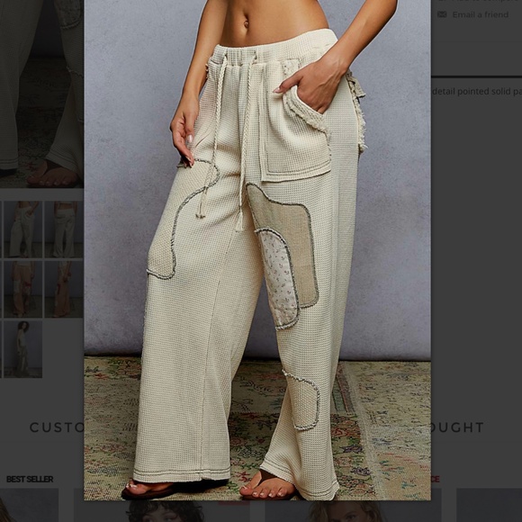 POL “ Jess “ POL Thermal and Camo Printed Contrast Pants 29 - Picture 2 of 4